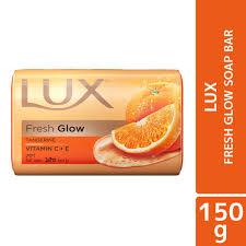 Lux Soap Bar Fresh Glow Tangerine  Vitamin C + E 150g C)